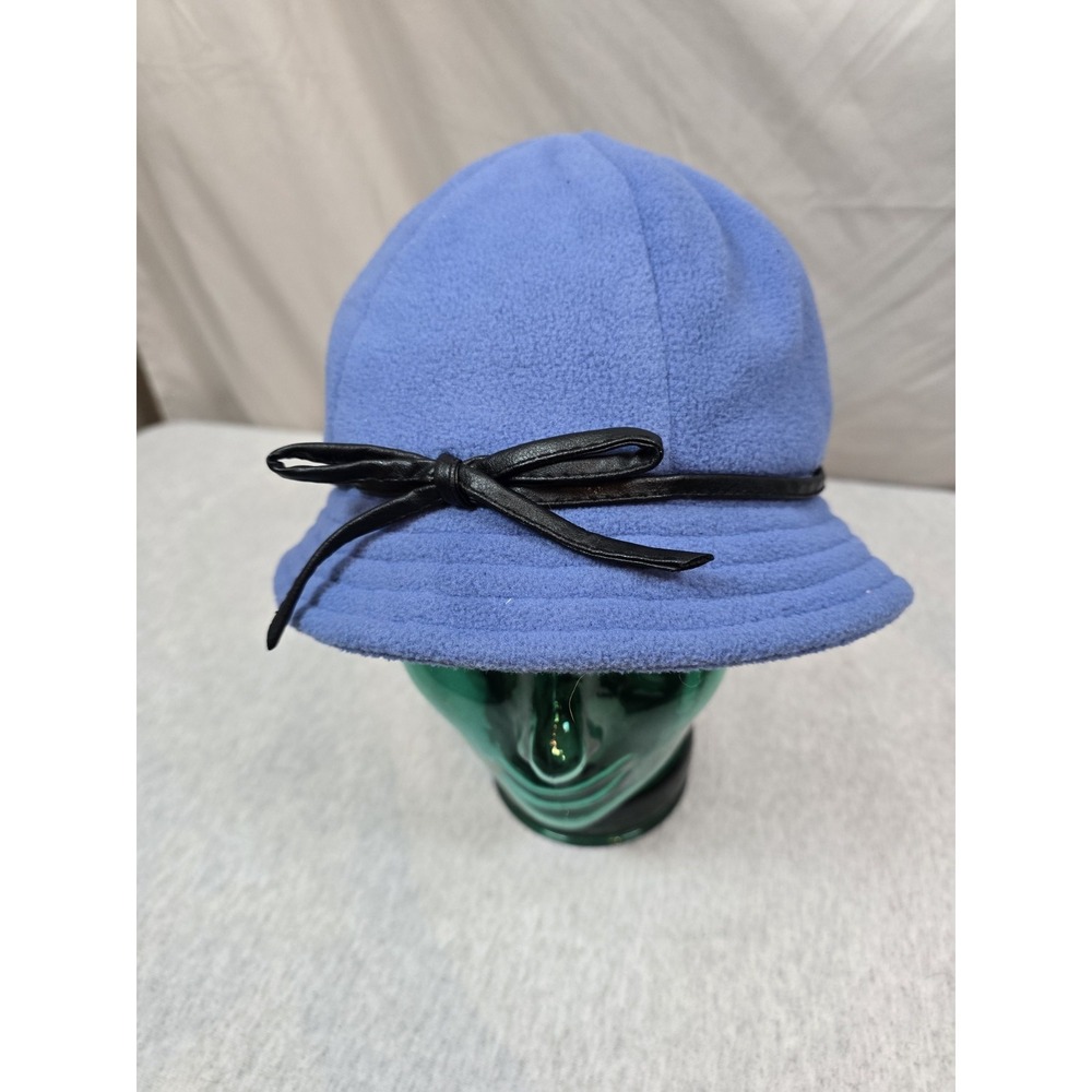 Betmar New York Polyester Fleece Bucket Hat Tan With Leather Trim